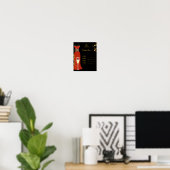 Poster Red Cocktail Menü Canvas Print (Heimbüro)