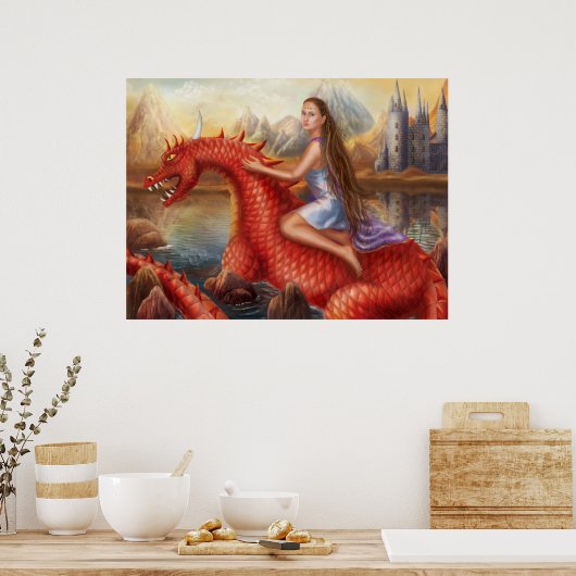 Poster "Red dragon" (Küche)