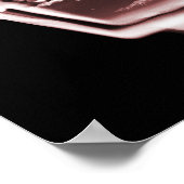 Poster- Red Relax X-Ray Skeleton Bath Time Poster (Ecke)