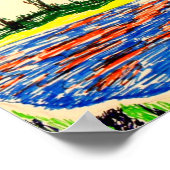 Poster: Reflektive Sicht auf den Himmel und das Me Poster (Ecke)