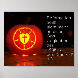 Poster Reformationstag Halloween