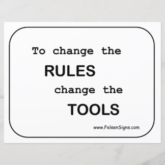 Poster - Regeln / Tools