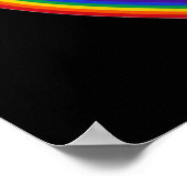 Poster Regenbogenherz mit Pfote (Ecke)