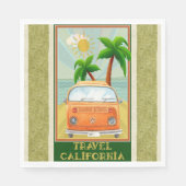 Poster: Reisen California Paper Napkin Serviette (Vorderseite)