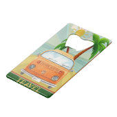 Poster: Reisen durch Kalifornien Geldbeutel Flaschenöffner (Rückseite Schrägansicht)