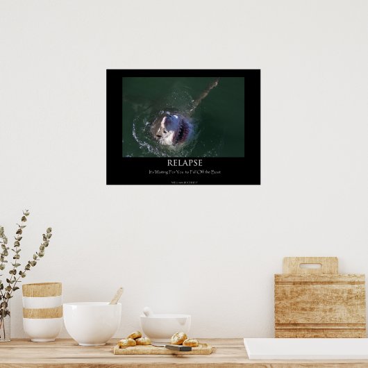 Poster "Relapse" für Weißhaie (Küche)