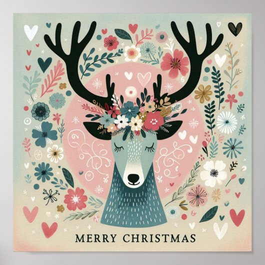 Poster "Renne de Noë l" (Vorne)