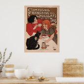 Poster - Retro-Schokolade-Werbung (Küche)