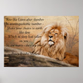 Poster "Rise like Lions" (Vorne)