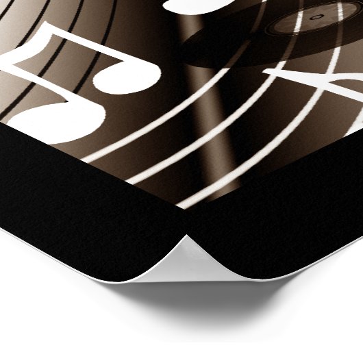 Poster Rock 'N' Roll Dance Music (Ecke)