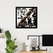 Poster Rock 'N' Roll Dance Music (Heimbüro)