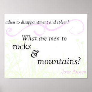 Poster "Rocks and Mountains" - Stolz und Vorurteil