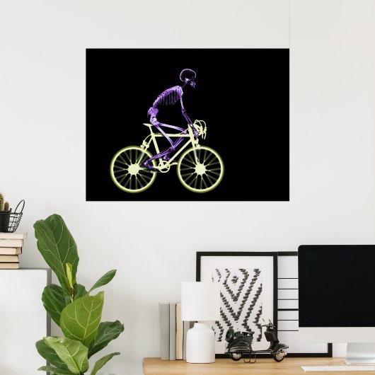 POSTER - RÖHRSKELETON BIKING ORIGINAL (Heimbüro)
