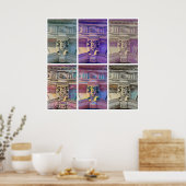 Poster Roman Street - weiß (Küche)