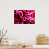 Poster Rosa Pfingstrosenblütenblätter (Küche)