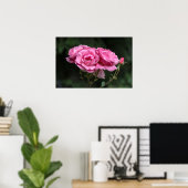 Poster Rosa Rosen Fotografie (Heimbüro)