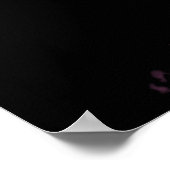 Poster, rosa Wasserfarbe, Abstrakter Minimalismus Poster (Ecke)
