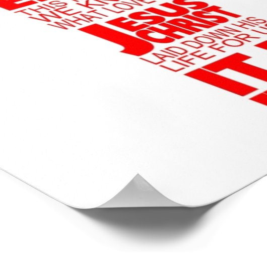 Poster Rotes Kreuz (Ecke)