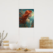 Poster - Rothaarige Frau (Küche)