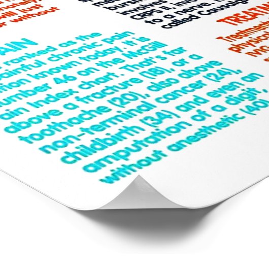 POSTER...RSD/CRPS - Fakten Poster (Ecke)