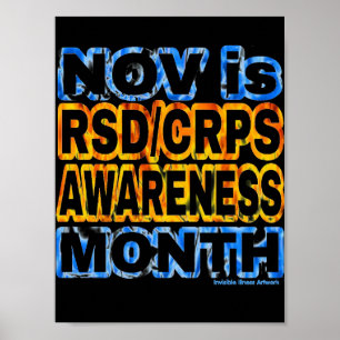 POSTER...RSD/CRPS - Orange & Blau Poster
