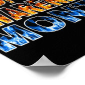 POSTER...RSD/CRPS - Orange & Blau Poster (Ecke)