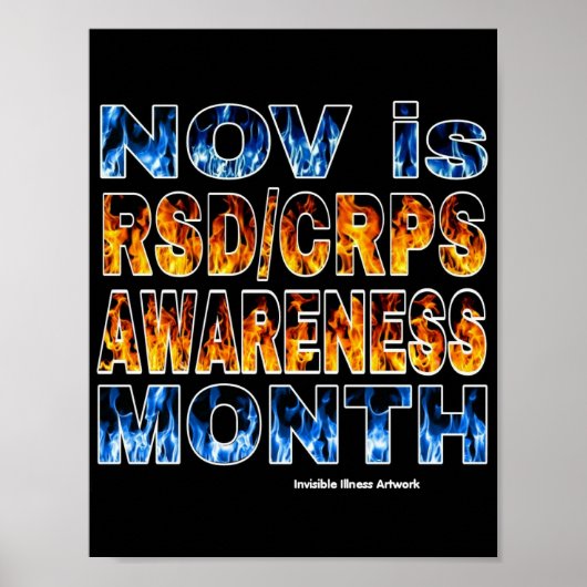 POSTER...RSD/CRPS - Orange & Blau Poster (Vorne)