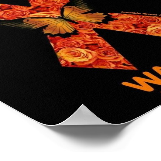 POSTER...RSD/CRPS - Orange Rose Poster (Ecke)