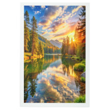 Poster Ruhe in der Natur.