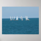 Poster "Sailing on Lake Michigan" (Vorne)