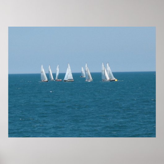 Poster "Sailing on Lake Michigan" (Vorne)
