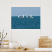 Poster "Sailing on Lake Michigan" (Küche)