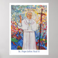 Poster Saint Pope John Paul II