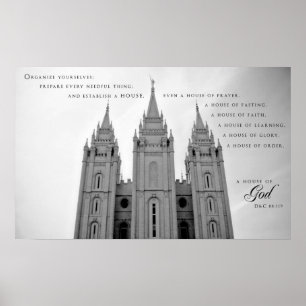 Poster - Salt Lake City Utah LDS Tempel
