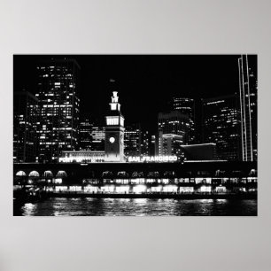 Poster: San Francisco am Nachtturm Poster