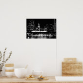 Poster: San Francisco am Nachtturm Poster (Küche)