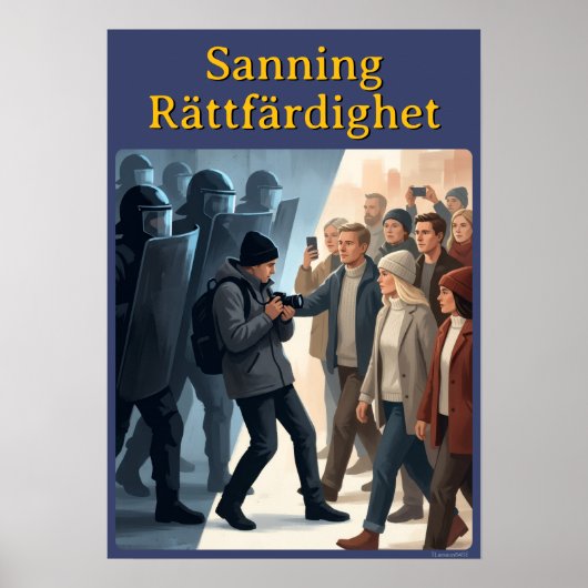 Poster — Sanning & rättfärdighet (Vorne)