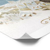 Poster Santa Claus Kinder Weihnachten Vintag (Ecke)