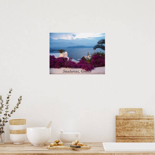 Poster Santorini Griechenland (Küche)