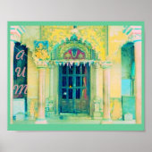 Poster "saraswati temple" mit zwei Ausbrüchen (Vorne)