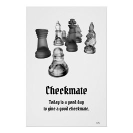 Poster Schach Checkmate