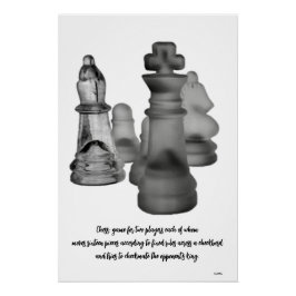 Poster Schach Game