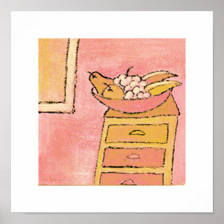 poster schilderij fruitschaal