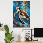 Poster | Schildkröte | Art (Heimbüro)