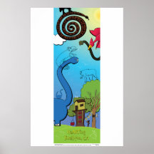 Poster - Schlangen und Dinosaurier – oh mein Gott!