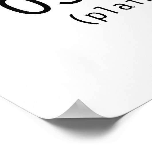 POSTER (schlicht) (Ecke)