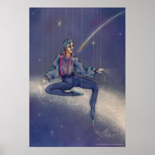 Poster, schöne Kunst - kosmischer Mime-Clown Poster