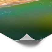 Poster Schöne Meerjungfrau spielt Violine (Ecke)