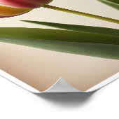 Poster Schöne Tulip Blume Wand an Wand (Ecke)