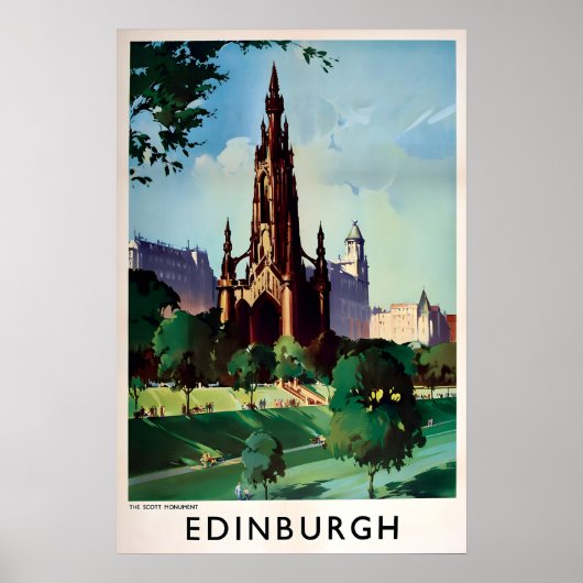 Poster Schottland Edinburgh Scott Monument Druck (Vorne)
